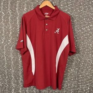 University of Alabama Crimson Tide P2 by Pro Player Red‎ Polo Shirt Men's Large